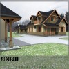 Zespół zabudowy zagrodowe - aspi - Projektowanie domów, wnętrz, oświetlenia, zieleni